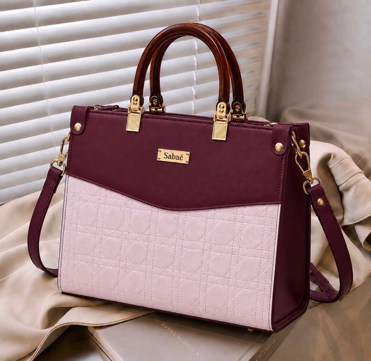 Monarch Dual-Tone - Deep Maroon & Soft Pink