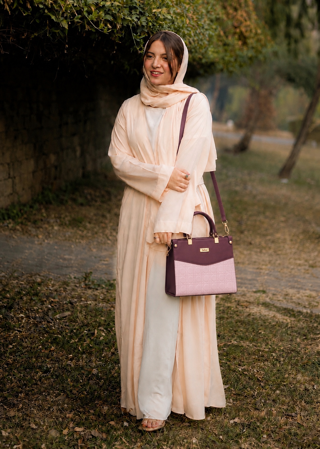 Monarch Dual-Tone - Deep Maroon & Soft Pink