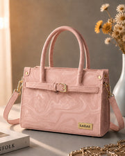 Sabaé Luxe Marble HandBag – Blush Pink