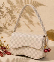 Cherry Charm Crossbody Bag – Check