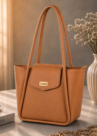Sabaé Classic Tote Bag – Camel Brown