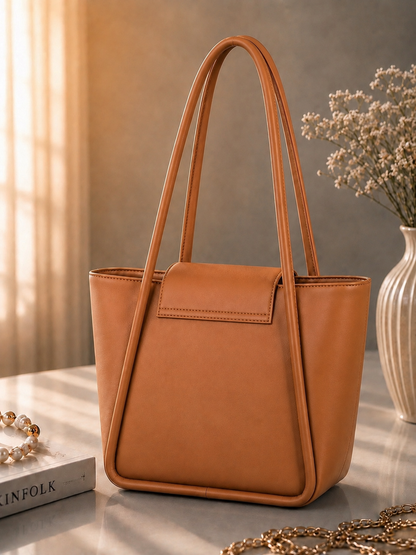 Sabaé Classic Tote Bag – Camel Brown
