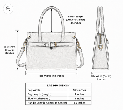 Sabaé Luxe Marble HandBag – Beige