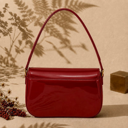 Cherry Charm Crossbody Bag – Maroon