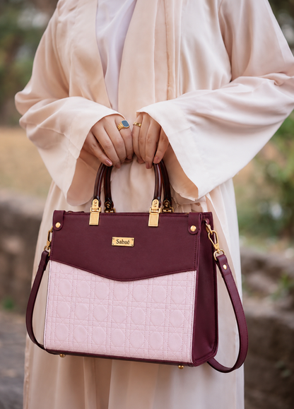 Monarch Dual-Tone - Deep Maroon & Soft Pink