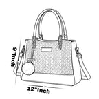 Elegant Blush Pink Designer Handbag with Gold Hardware & Pom-Pom Charm