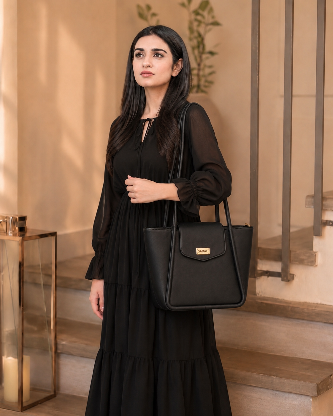 Sabaé Classic Tote Bag – Black