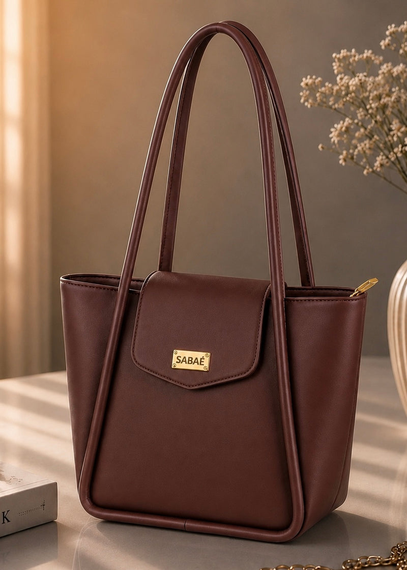 Sabaé Classic Tote Bag – Chocolate Brown