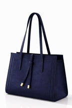 Sleek and Stylish Tote Shoulder Bag with Drawstring Closure