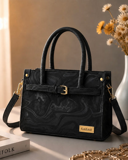 Sabaé Luxe Marble HandBag – Beige