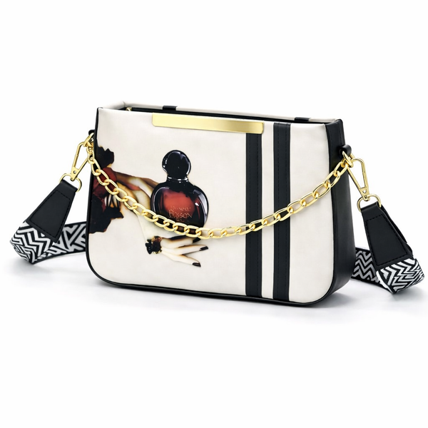 Poison Print Cream Trendy Canvas Bag