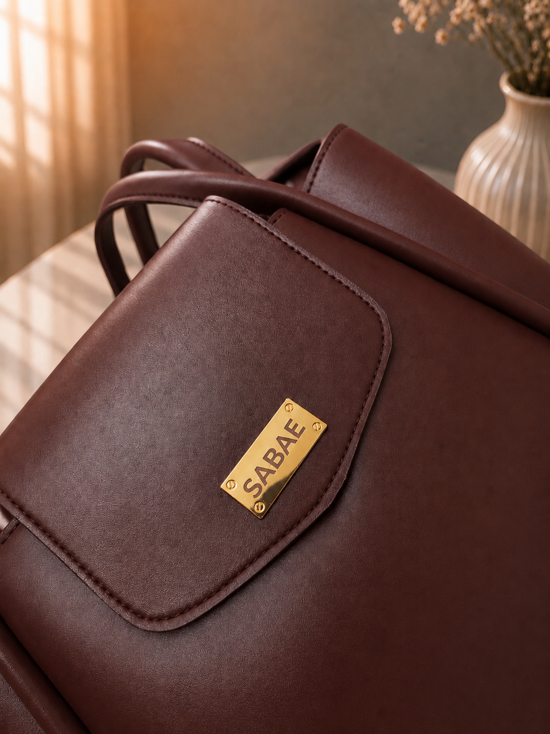 Sabaé Classic Tote Bag – Chocolate Brown