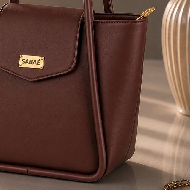 Sabaé Classic Tote Bag – Chocolate Brown