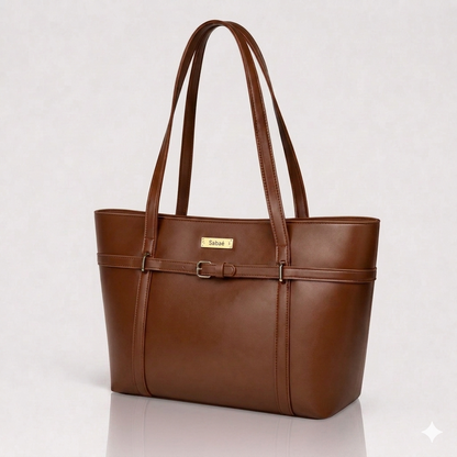 Allure Tote - Deep Maroon