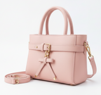 Elegant Bow-Accent Mini Tote Bag