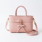 Elegant Bow-Accent Mini Tote Bag