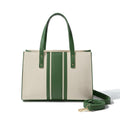 Structured Monochrome Stripe Tote Bag