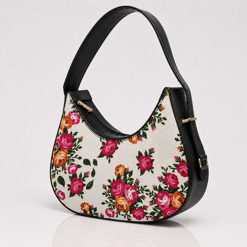 Luna Blossom Noir – Black Pink Floral