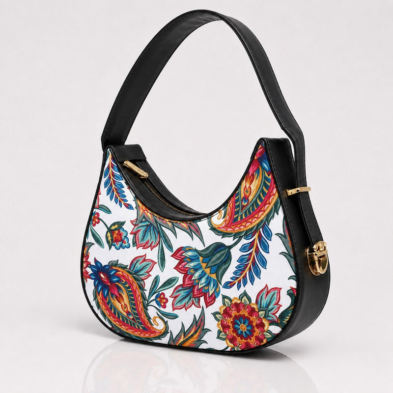Luna Paisley Charm -  Black Multicolor Paisley