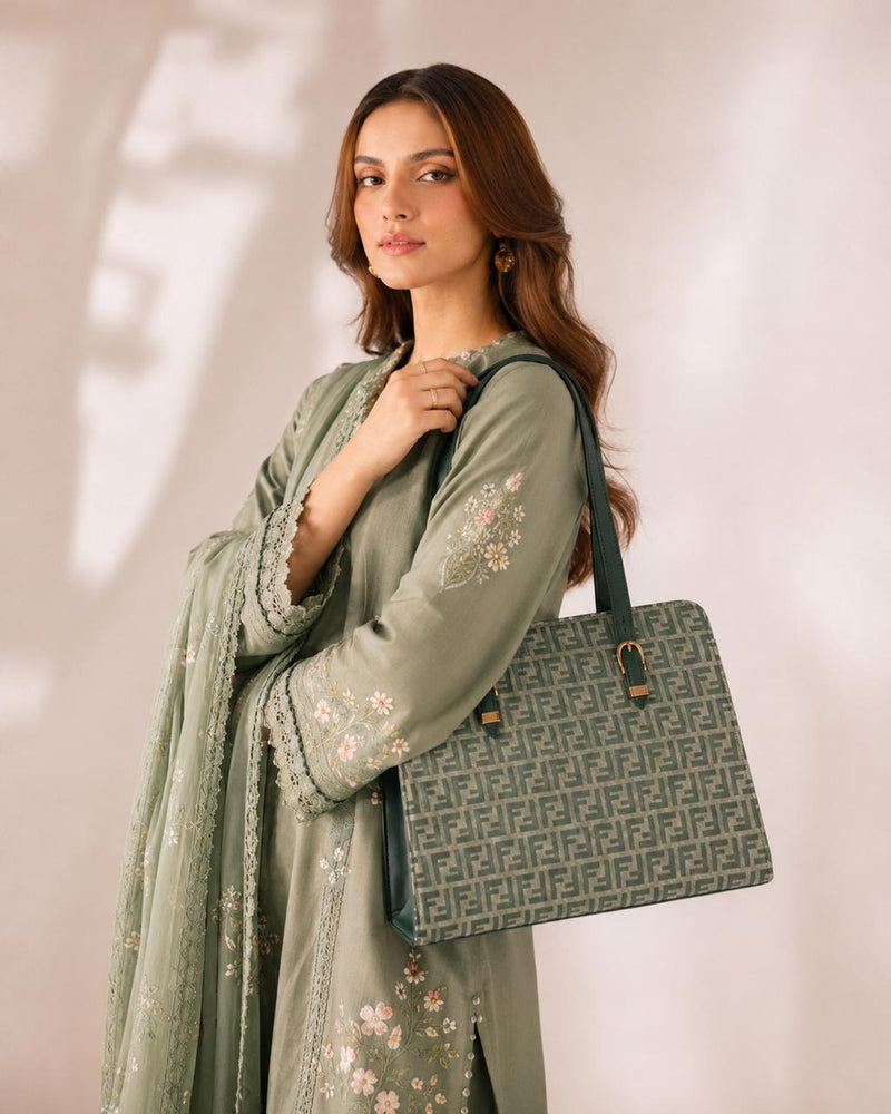 Élite Shoulder Emerald - Deep Green & Sage Green
