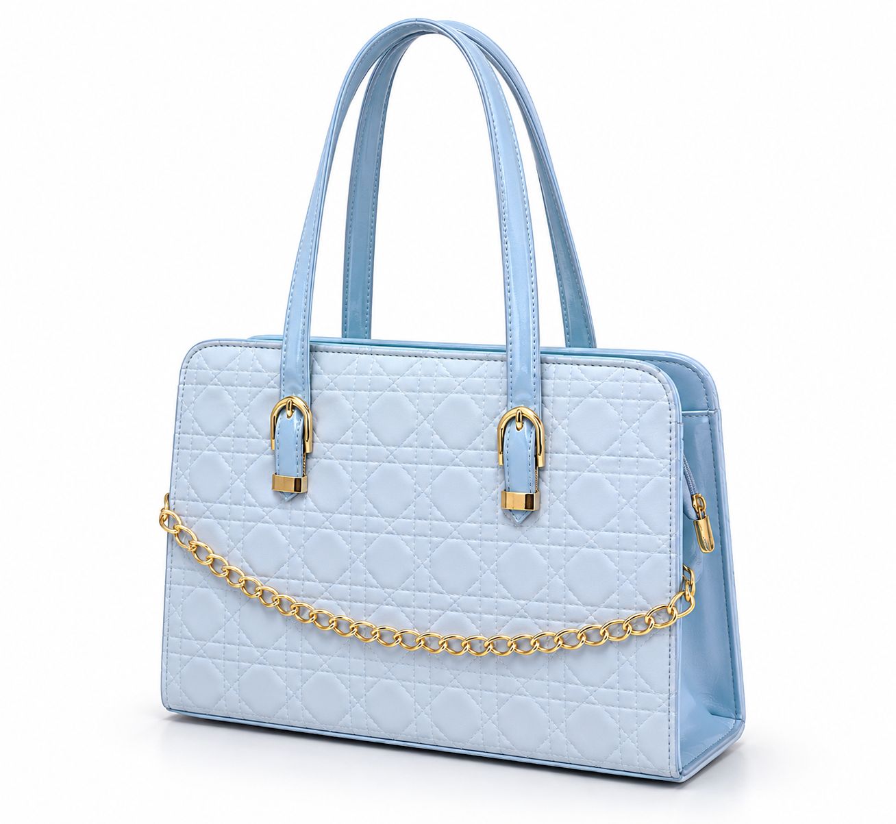 Majestic Chain Tote - Mustard Tan