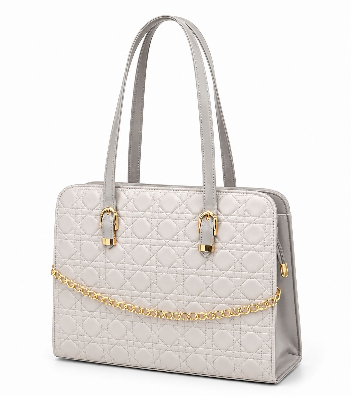 Majestic Chain Tote - Mustard Tan