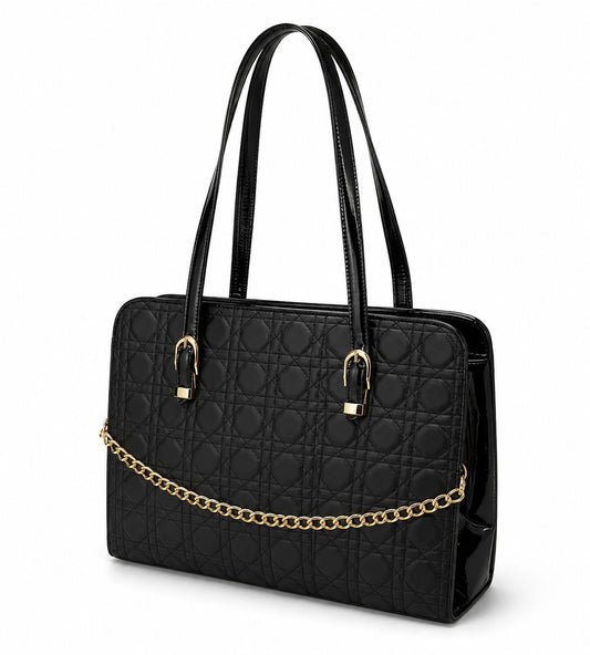 Majestic Chain Tote - Classic Black