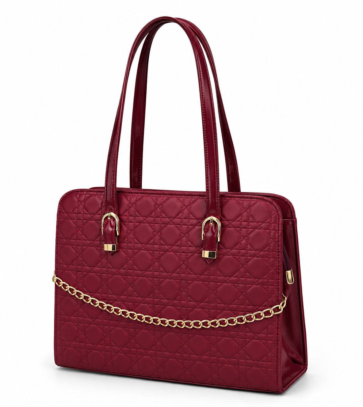 Majestic Chain Tote - Mustard Tan