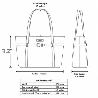 Allure Tote - Deep Maroon