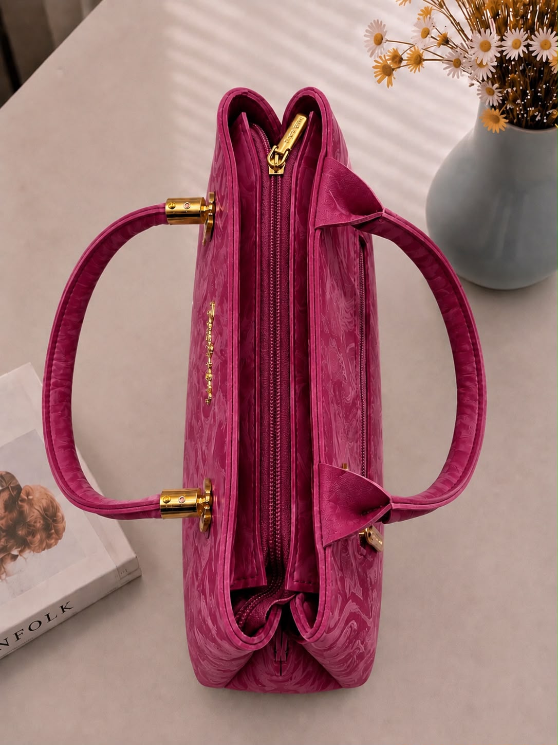 Sabaé Marble Grace Bag - Mahroon