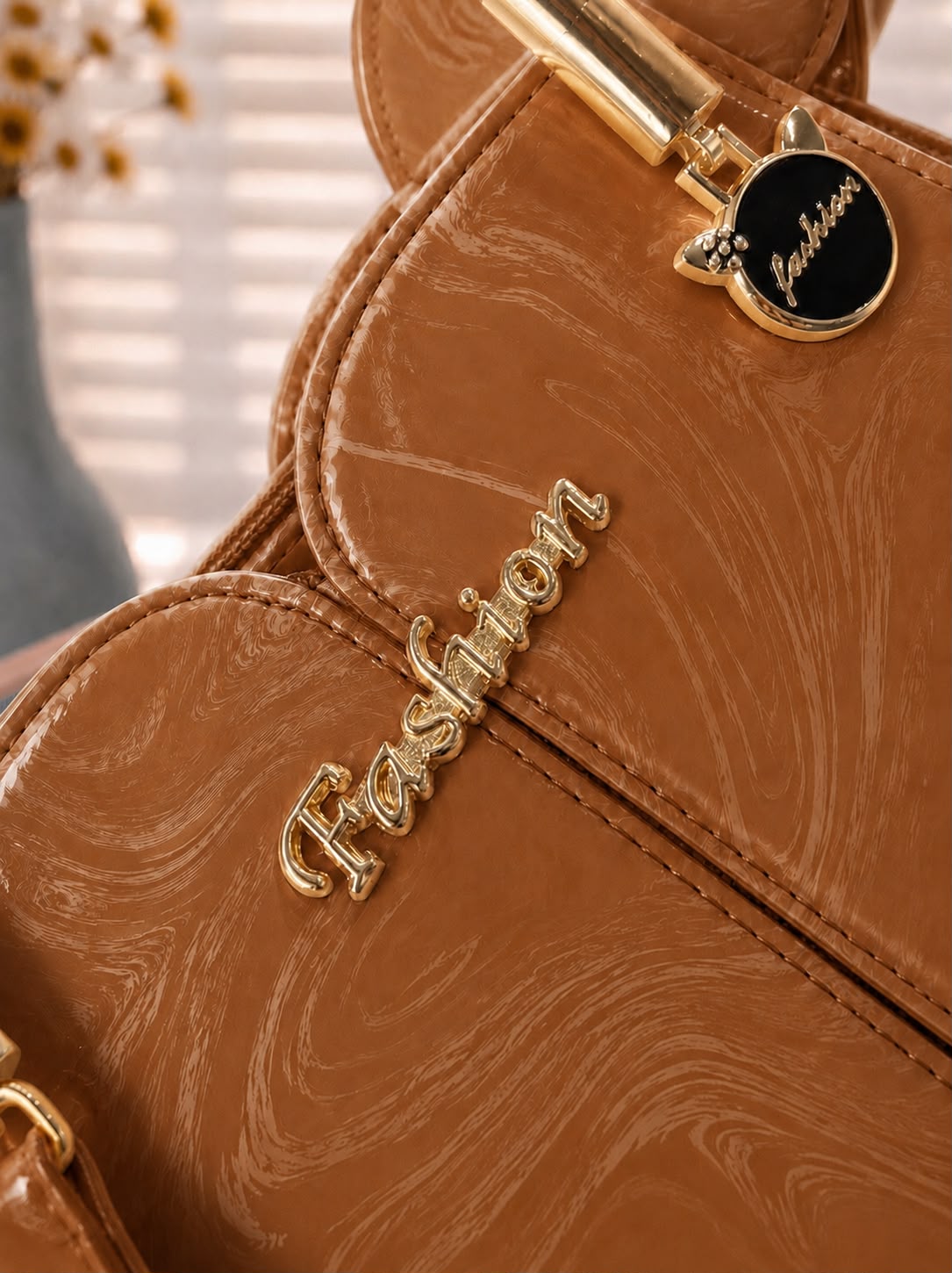 Sabaé Marble Grace Bag - Camel Brown