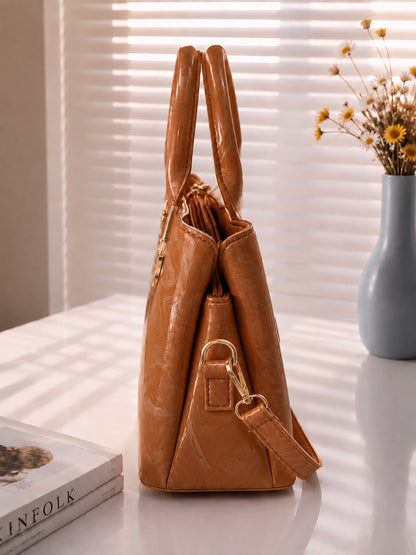 Sabaé Marble Grace Bag - Camel Brown