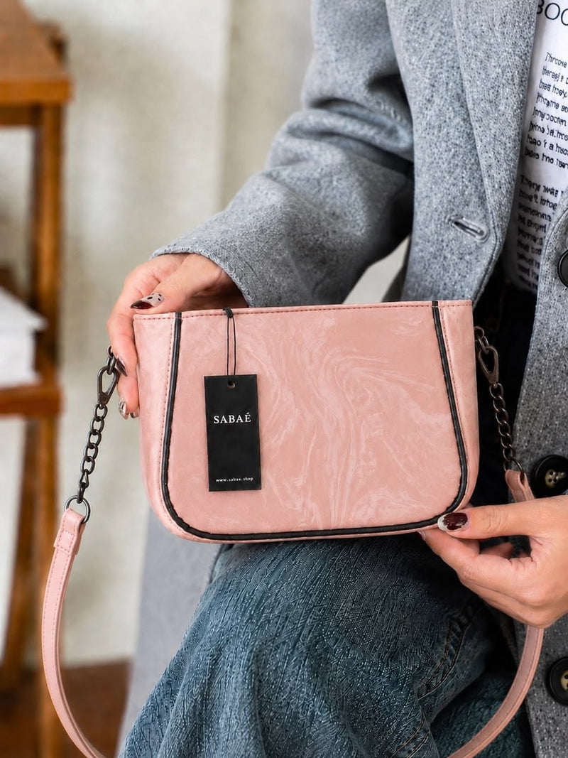 Sabaé Marble Charm Crossbody Bag – Baby Pink