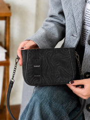 Sabaé Marble Charm Crossbody Bag – Black