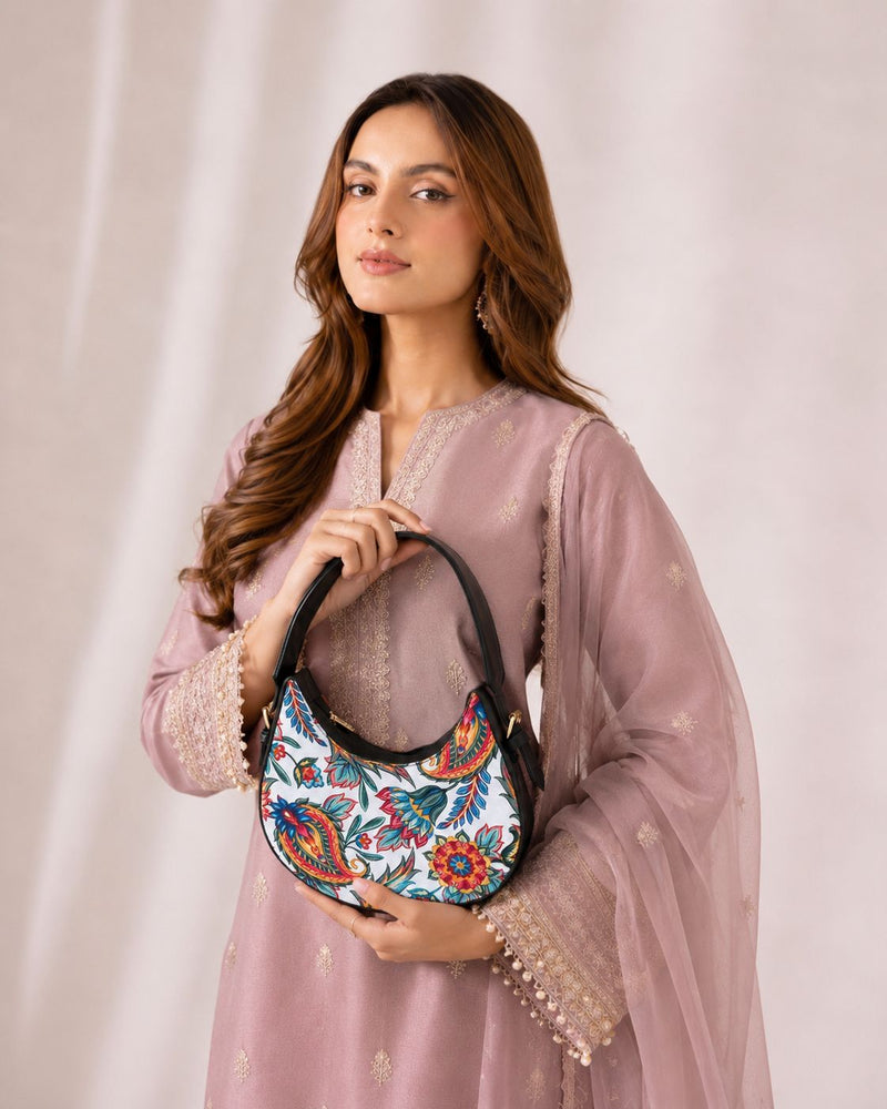 Luna Paisley Charm -  Black Multicolor Paisley