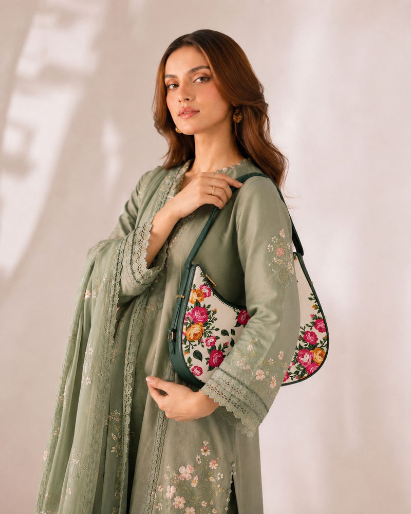 Luna Blossom Noir – Black Pink Floral