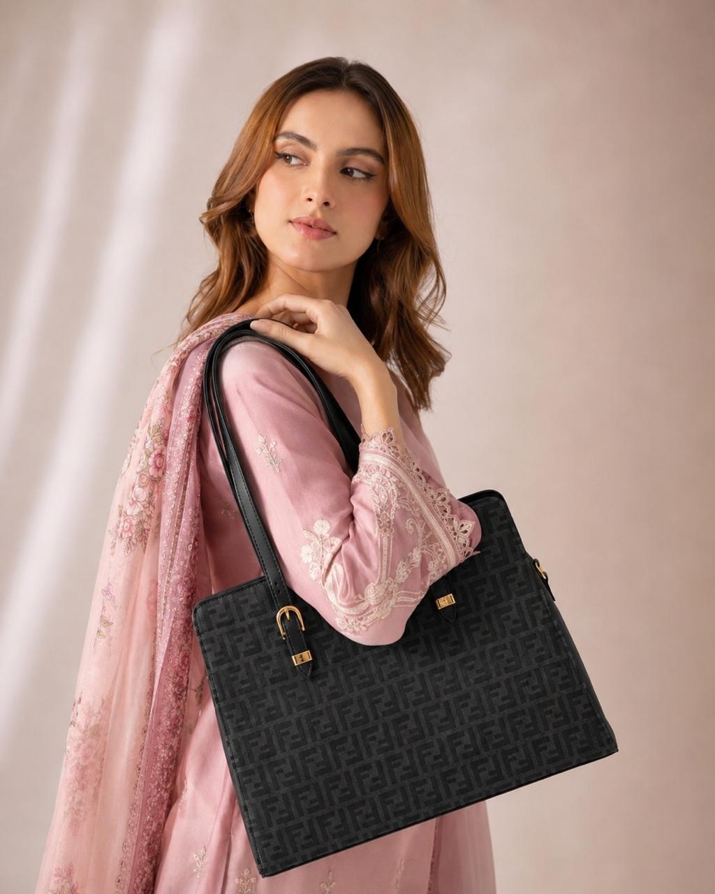 Élite Shoulder Noir - Black & Charcoal Black