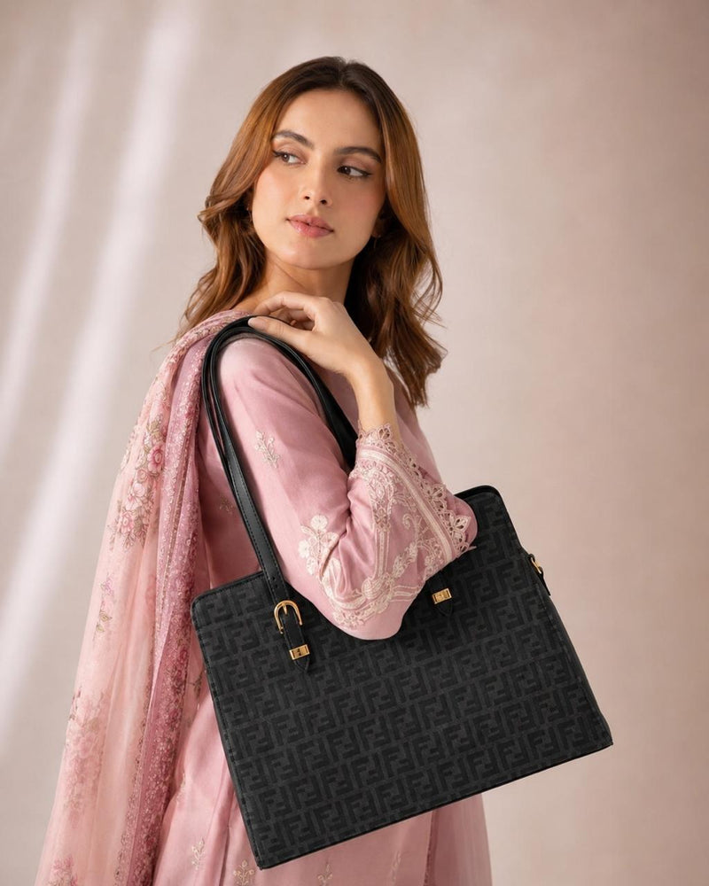 Élite Shoulder Noir - Black & Charcoal Black