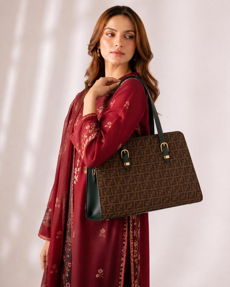 Élite Shoulder Forest - Deep Green & Coffee Brown