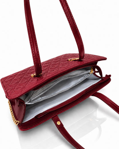 Majestic Chain Tote - Mustard Tan