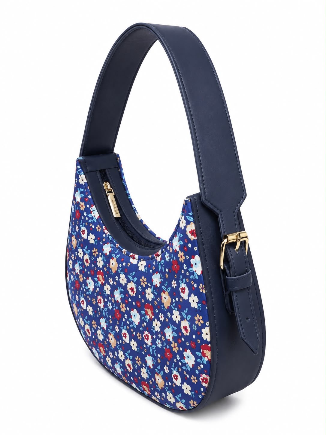 Moon Arc Bag – Black White Zigzag
