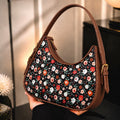 Black Brown Floral
