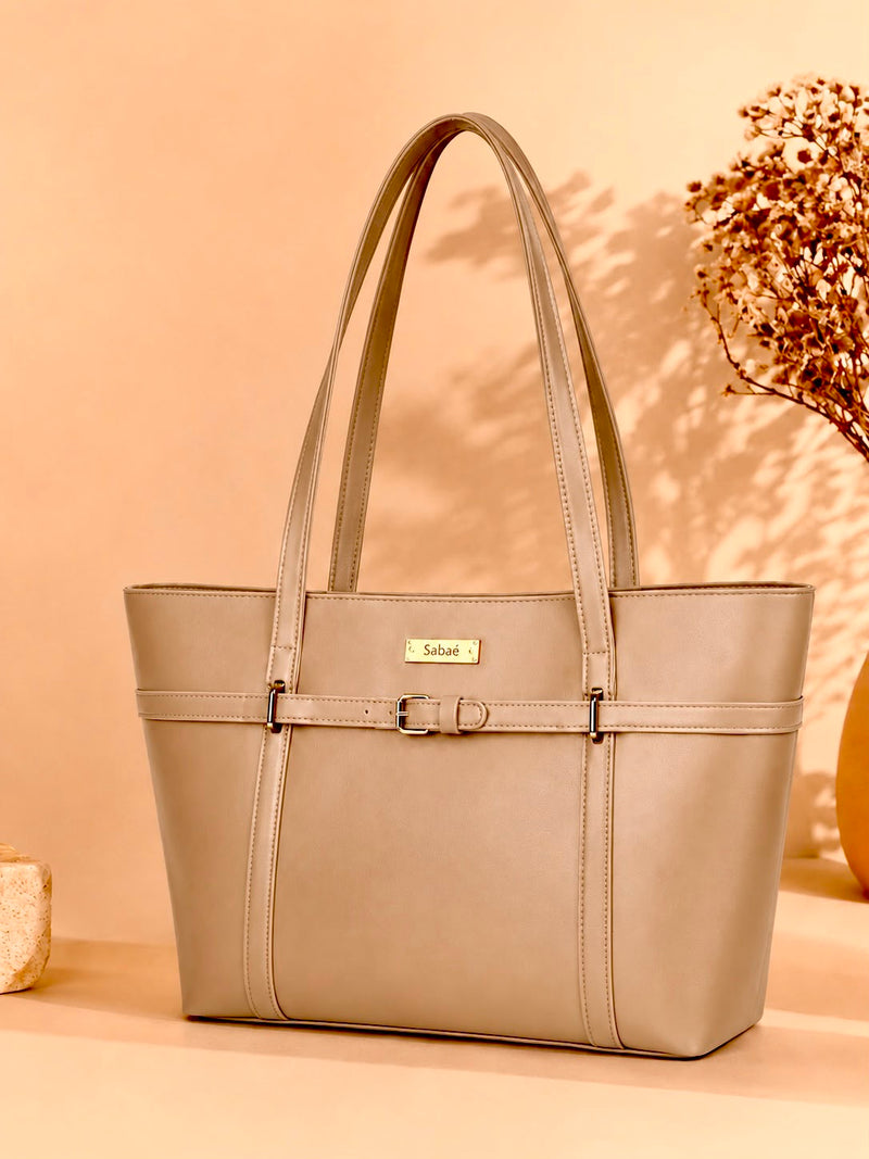 Allure Tote - Elegant Soft Beige
