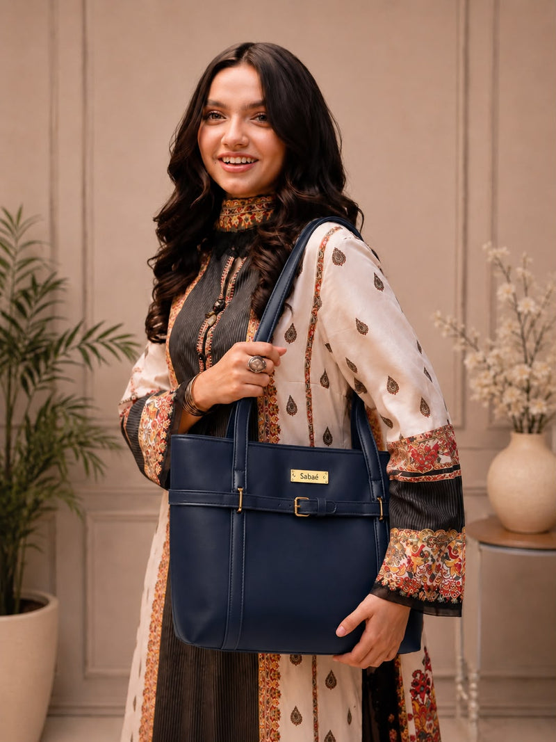 Allure Tote - Midnight Navy Blue