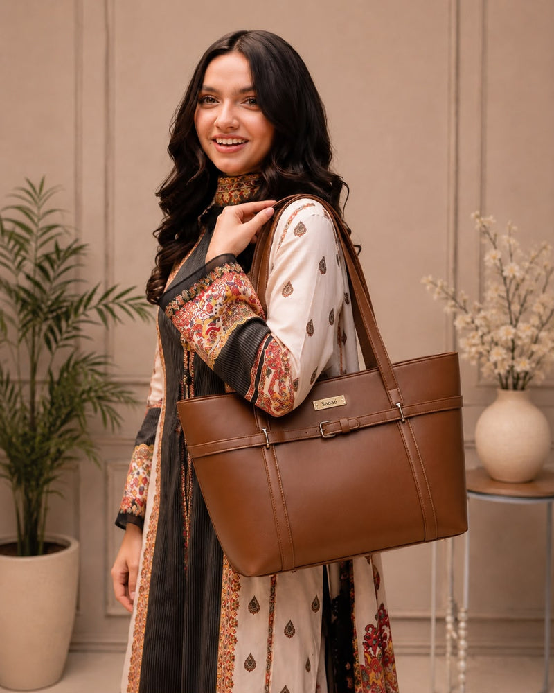 Allure Tote - Rich Roasted Tan