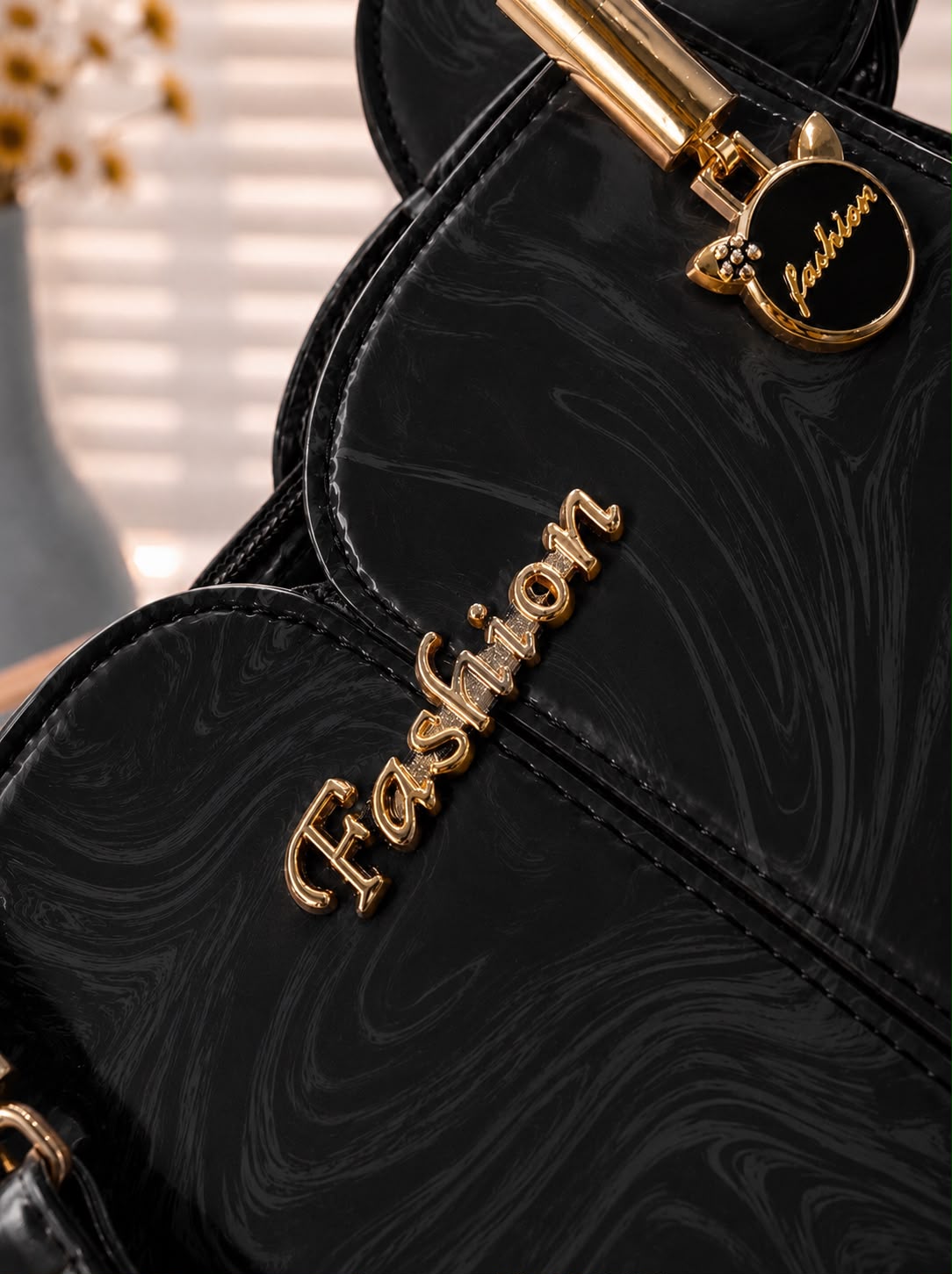 Sabaé Marble Grace Bag - Black