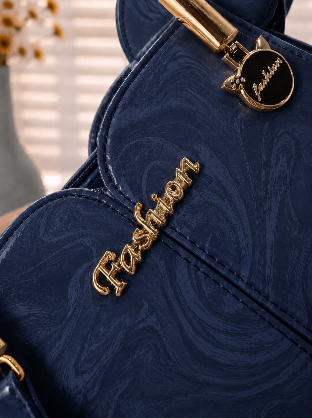 Sabaé Marble Grace Bag - Navy Blue