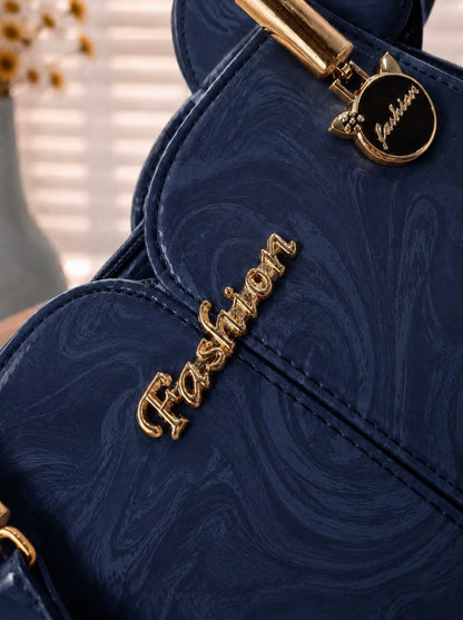 Sabaé Marble Grace Bag - Navy Blue