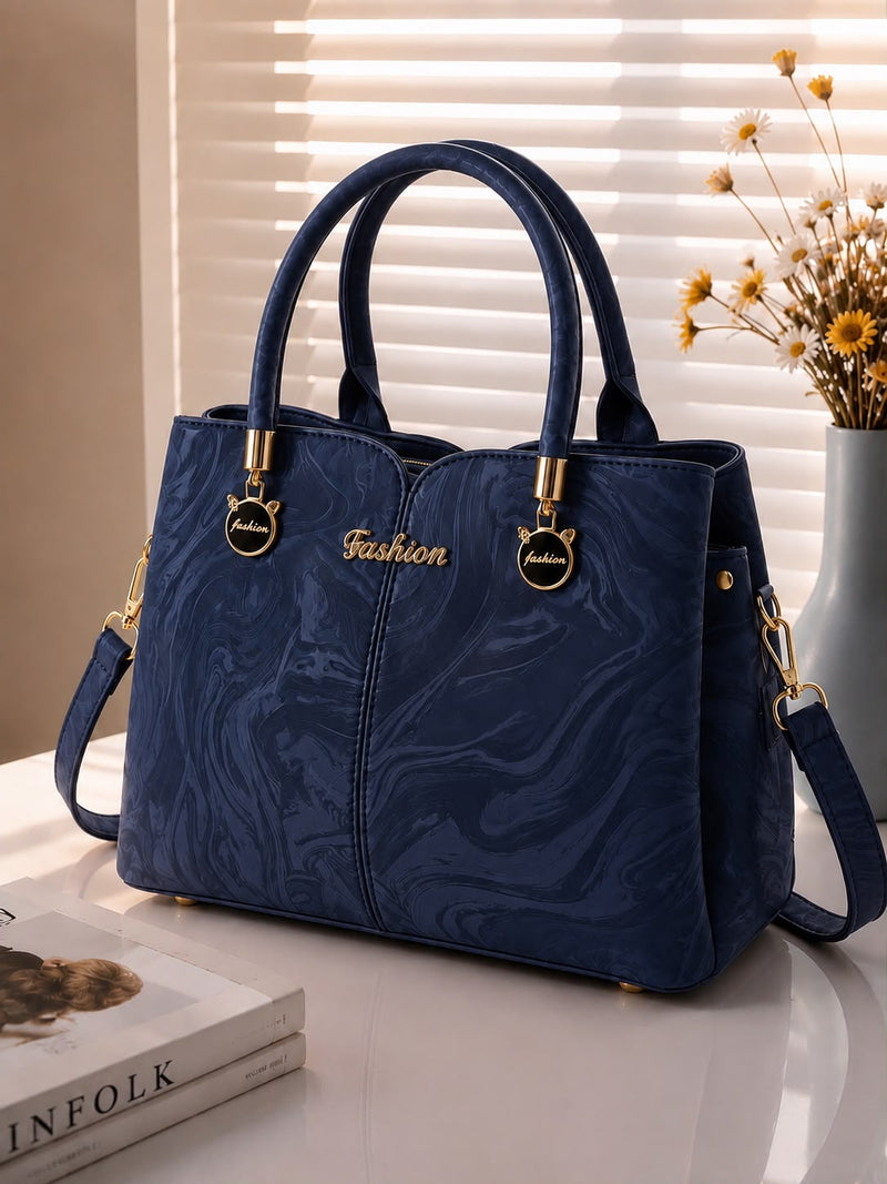 Sabaé Marble Grace Bag - Navy Blue