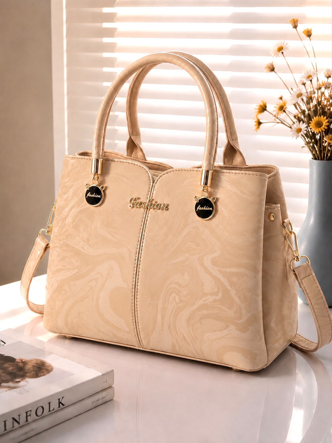 Sabaé Marble Grace Bag - Beige